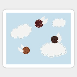 Flying Cookies Sticker